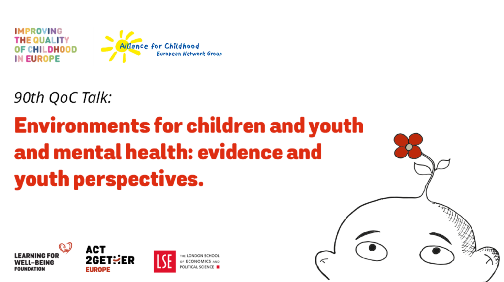 Environments for children and youth and mental health: evidence and youth perspectives. - Learning for Well-Being Institute